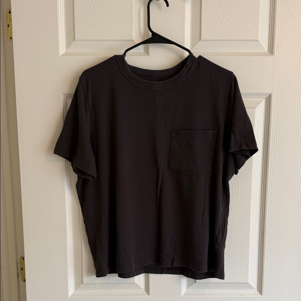 Madewell Black Short Sleeve Pocket Tee